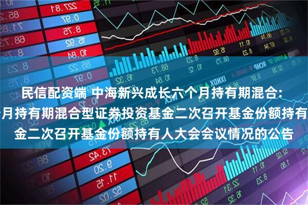 民信配资端 中海新兴成长六个月持有期混合: 关于中海新兴成长六个月持有期混合型证券投资基金二次召开基金份额持有人大会会议情况的公告