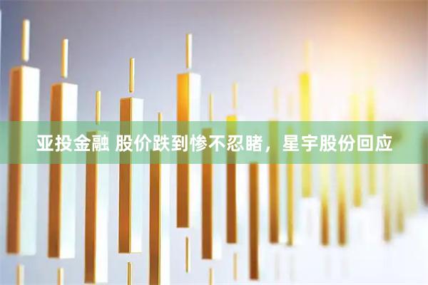 亚投金融 股价跌到惨不忍睹，星宇股份回应
